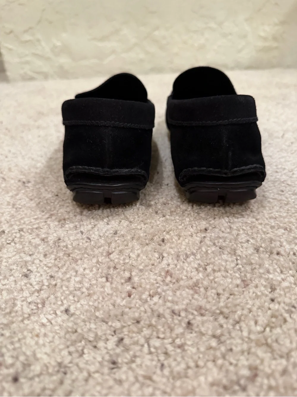 Prada Black Suede Men's Penny Loafers